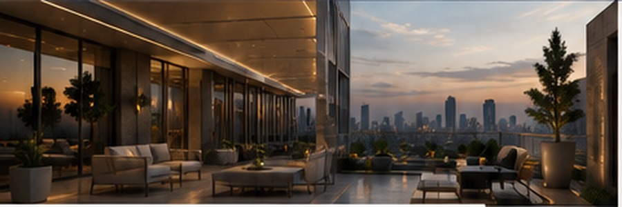 Luxury terrace overlooking Riyadh